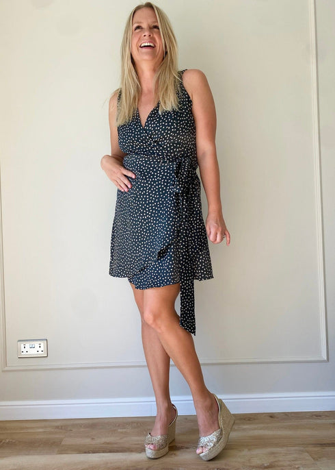 The Perfect Little Wrap Dress - Olive Jungle dubai outfit dress brunch fashion mums