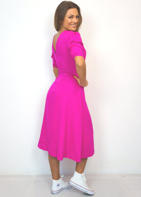 The Pixie Dress - Hot Pink dubai outfit dress brunch fashion mums
