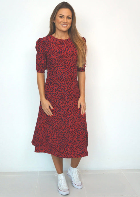 The Pixie Dress - Lipstick Leopard dubai outfit dress brunch fashion mums