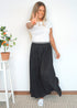 The Pleated Maxi Skirt - Classic Black Pleats dubai outfit dress brunch fashion mums