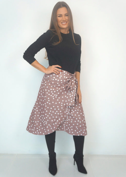 The Ruffle Wrap Skirt - Pretty Woman dubai outfit dress brunch fashion mums