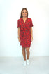 The Shirt Dress - Red Animal dubai outfit dress brunch fashion mums