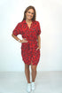 The Shirt Dress - Red Animal dubai outfit dress brunch fashion mums