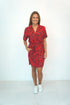 The Shirt Dress - Red Animal dubai outfit dress brunch fashion mums