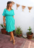 The Short Helen Dress - Emerald Polka dubai outfit dress brunch fashion mums