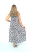 COBALT GOLD LEOPARD The Spaghetti Maxi Dress - Cobalt Gold Leopard dubai outfit dress brunch fashion mums