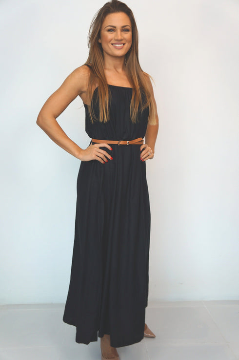 The Spaghetti Maxi Dress - Midnight Black... dubai outfit dress brunch fashion mums