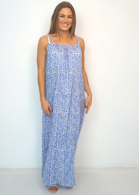 PAINTED RIVIERA The Spaghetti Maxi Dress - Painted Riviera dubai outfit dress brunch fashion mums