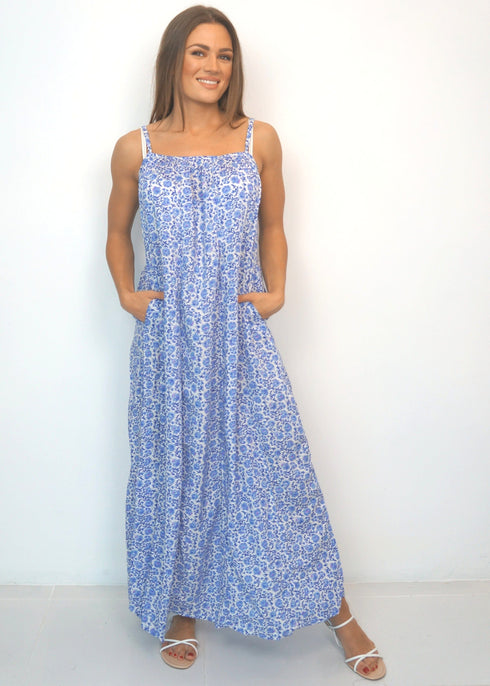 PAINTED RIVIERA The Spaghetti Maxi Dress - Painted Riviera dubai outfit dress brunch fashion mums
