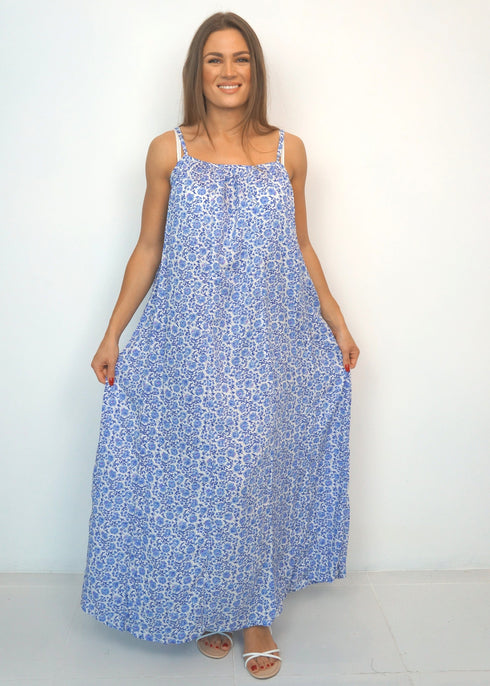 PAINTED RIVIERA The Spaghetti Maxi Dress - Painted Riviera dubai outfit dress brunch fashion mums