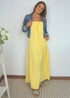 The Spaghetti Maxi Dress - Summer Yellow dubai outfit dress brunch fashion mums