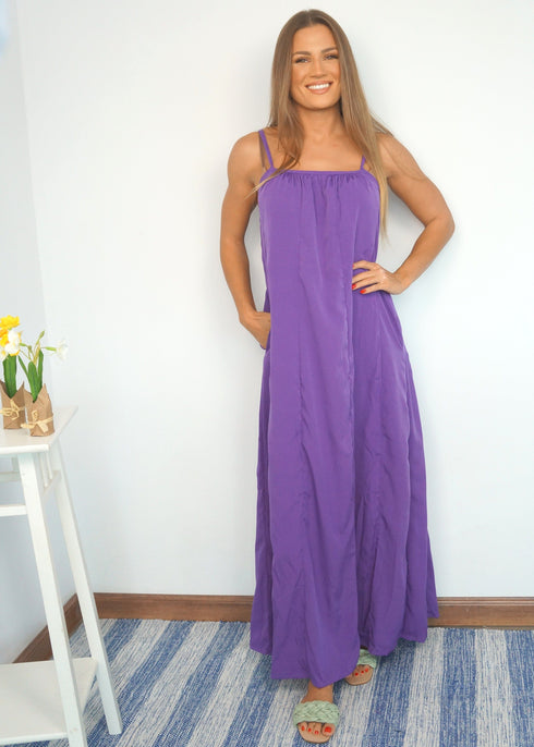 The Spaghetti Maxi - Purple Vineyards dubai outfit dress brunch fashion mums