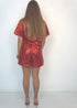The Sparkle Playsuit - Red Sparkle dubai outfit dress brunch fashion mums