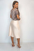 The Stephanie Skirt - Perfect Nude Satin dubai outfit dress brunch fashion mums