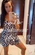 The Tasha Playsuit - Cobalt Gold Leopard dubai outfit dress brunch fashion mums