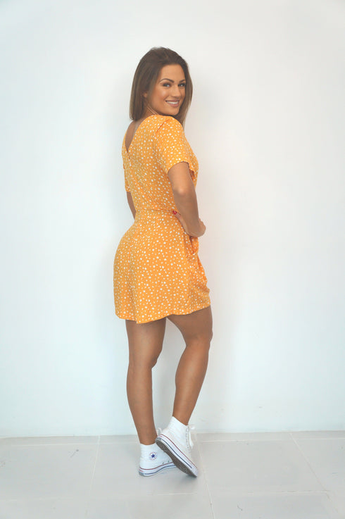 The Tasha Playsuit - Mustard Style dubai outfit dress brunch fashion mums