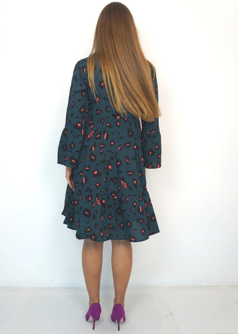 The Tiered Dress - Forest Leopard dubai outfit dress brunch fashion mums