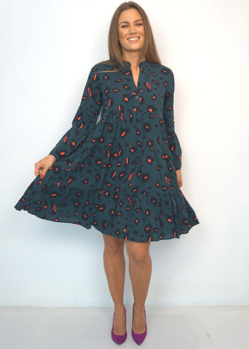 The Tiered Dress - Forest Leopard dubai outfit dress brunch fashion mums