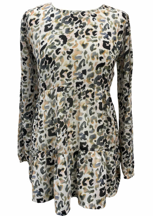 XS The Tiered Top - Bronze Animal dubai outfit dress brunch fashion mums