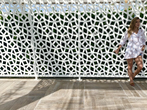 PALM BREEZE The Tiered Top - White Garden dubai outfit dress brunch fashion mums