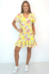 The V Flirty Anywhere Dress - Summer Yellow Floral dubai outfit dress brunch fashion mums