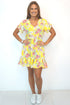 The V Flirty Anywhere Dress - Summer Yellow Floral dubai outfit dress brunch fashion mums