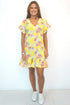 The V Flirty Anywhere Dress - Summer Yellow Floral dubai outfit dress brunch fashion mums