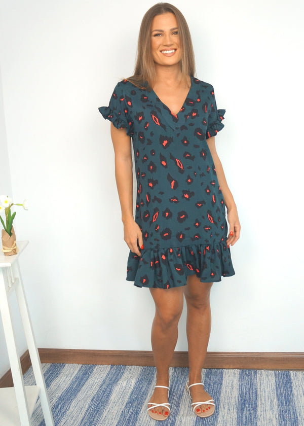 The V Flirty Anywhere - Forest Leopard dubai outfit dress brunch fashion mums