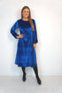 The Velvet Pixie Dress - Blue Velvet dubai outfit dress brunch fashion mums