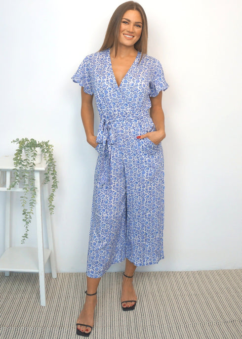 The Wrap Jumpsuit - Painted Riviera dubai outfit dress brunch fashion mums