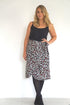 The Wrap Skirt - Grey Maroon Animal dubai outfit dress brunch fashion mums
