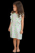 Top The Little Fifi Ruffle Dress - Green Pink Floral dubai outfit dress brunch fashion mums