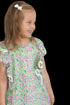 Top The Little Fifi Ruffle Dress - Green Pink Floral dubai outfit dress brunch fashion mums