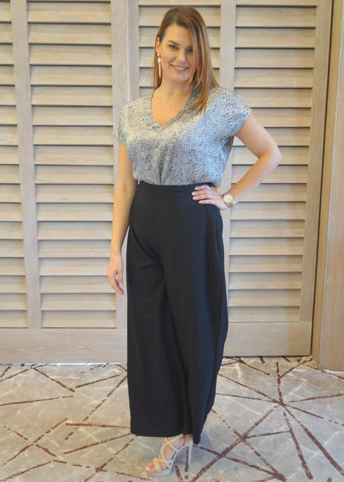 Trousers The Palazzo Trousers - Midnight Black dubai outfit dress brunch fashion mums