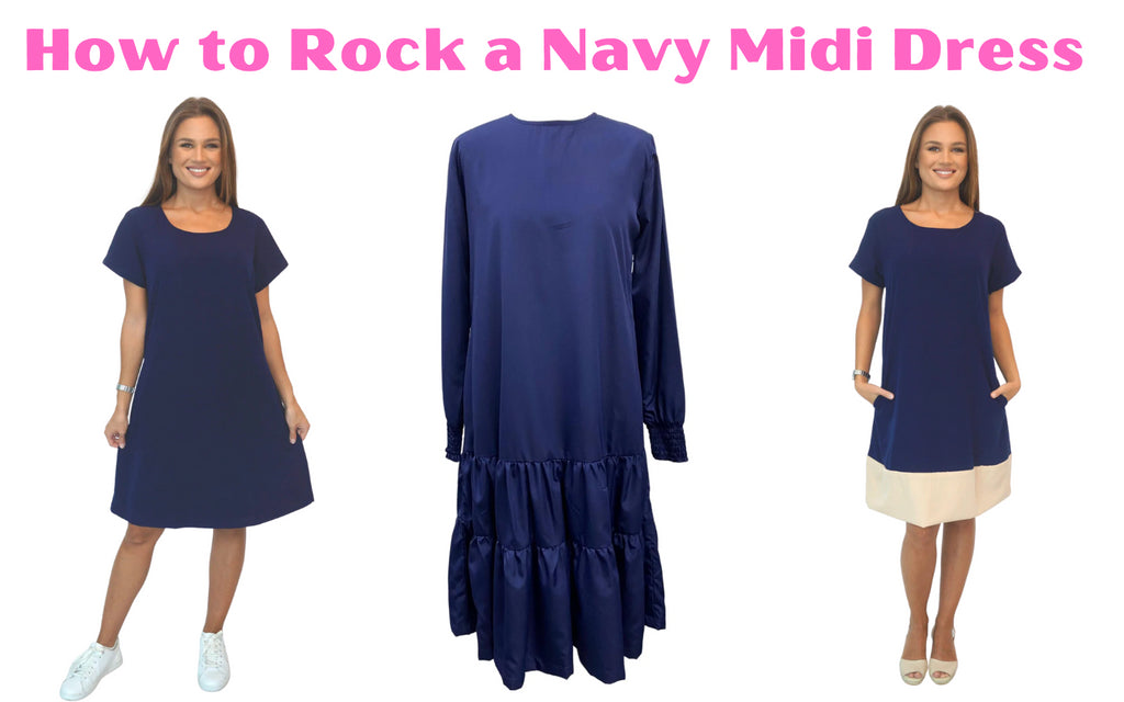 How to Rock a Navy Midi Dress: Styling Tips, FAQs, and More