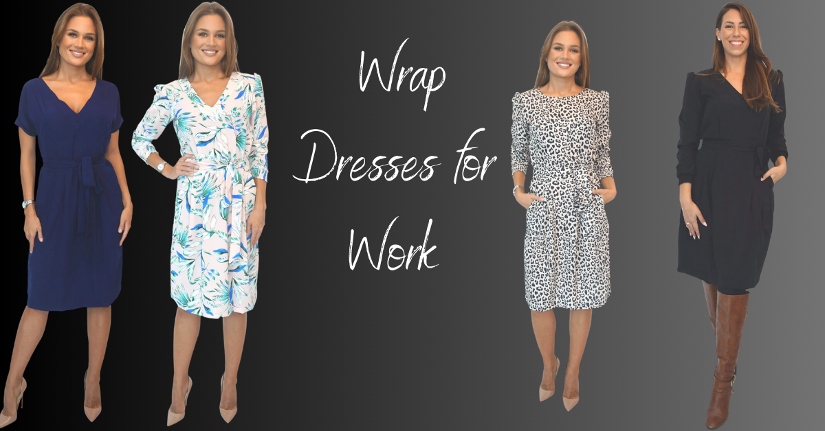 Best wrap dresses for work sales
