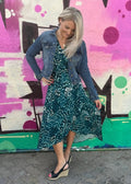 The Stretch Wrap Dress - Teal Dream