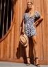 The Tasha Playsuit - Black Bouquet