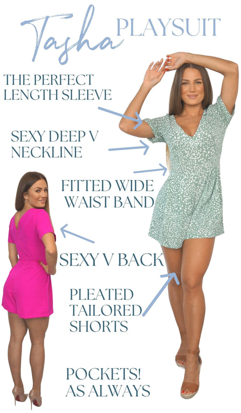 The Tasha Playsuit - Royal Dashes
