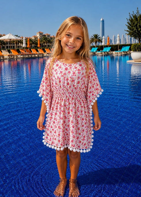 Beach Kaftan The Little Kaftan - Ditsy Pinks dubai outfit dress brunch fashion mums