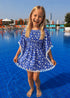 Beach Kaftan The Little Kaftan - Ditsy Royal dubai outfit dress brunch fashion mums