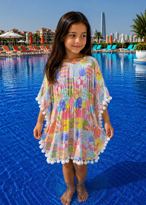 Beach Kaftan The Little Kaftan - Pineapple Sorbet dubai outfit dress brunch fashion mums