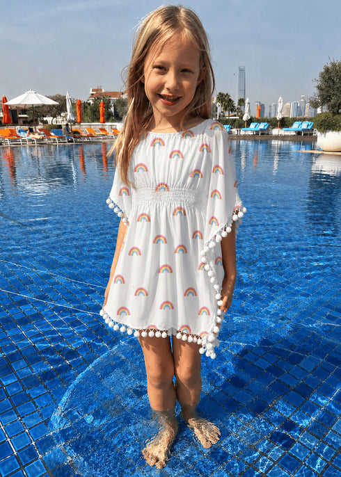 Beach Kaftan The Little Kaftan - Rainbow Bright dubai outfit dress brunch fashion mums