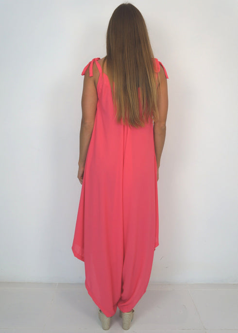 Clothing O/S The Harem Jumpsuit - Classic Coral Summer dubai outfit dress brunch fashion mums