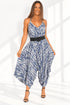 Clothing O/S The Harem Jumpsuit - Indigo Tie Dye dubai outfit dress brunch fashion mums