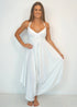 Clothing O/S The Harem Jumpsuit - Pure White dubai outfit dress brunch fashion mums