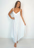 Clothing O/S The Harem Jumpsuit - Pure White dubai outfit dress brunch fashion mums