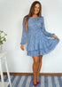 Dress The Dream Dress - Baby Blue Leopard dubai outfit dress brunch fashion mums