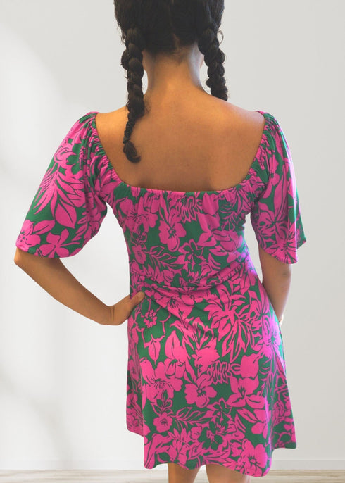 Dress The Fairground Dress - Pink Garden dubai outfit dress brunch fashion mums