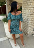 Dress The Fairground Dress - Turquoise Animal dubai outfit dress brunch fashion mums